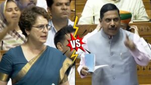 प्रियंका गांधी के बयान से सदन में बवाल, स्पीकर ने विधेयक तक सीमित रहने को कहा