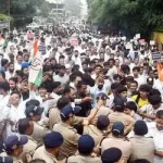 देहारादून में कांग्रेस का सीएम आवास कूच, बारिश के बीच कार्यकर्ताओं का प्रदर्शन